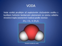Ukázka z prezentace o vodě